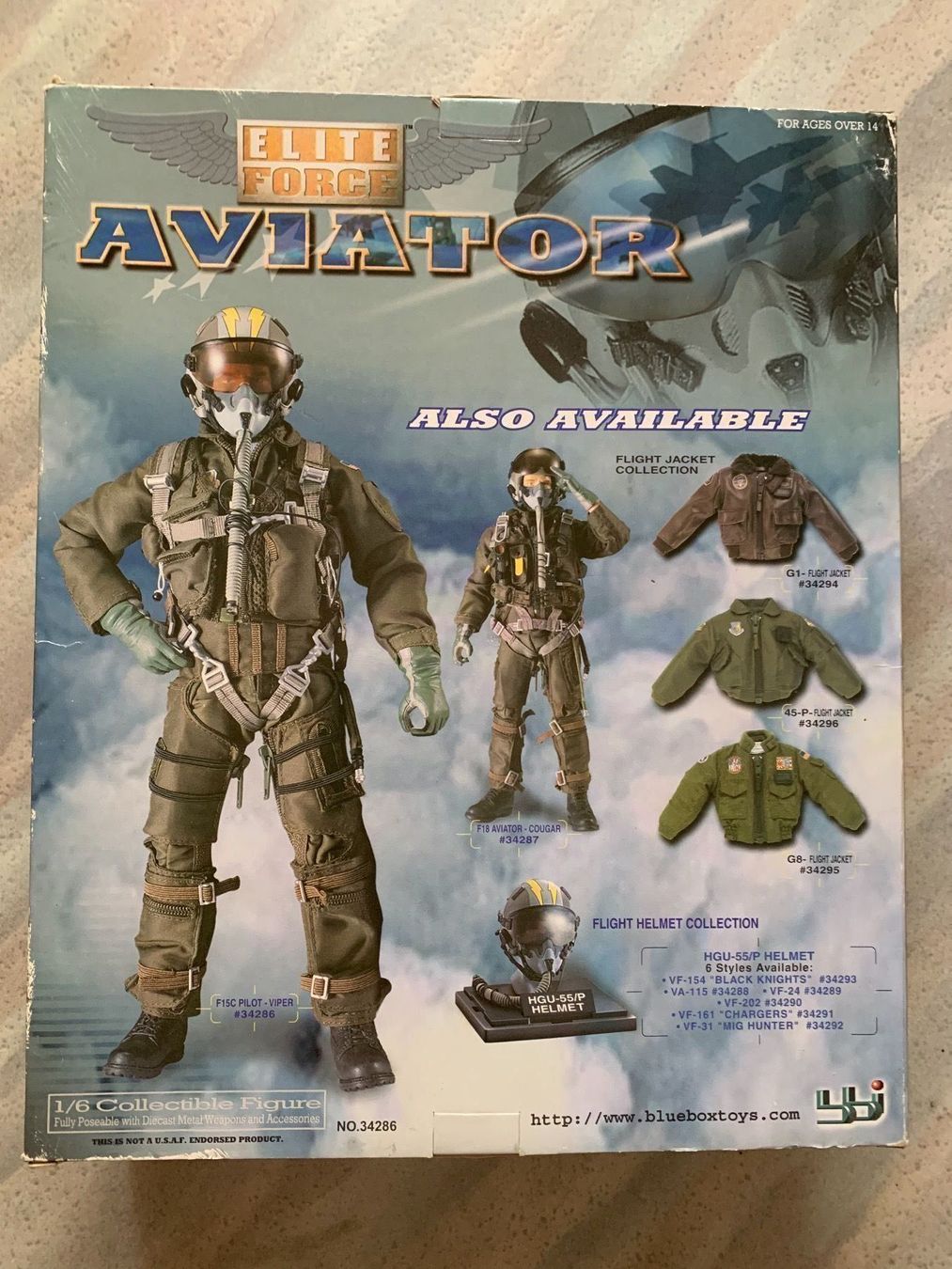 Figurine F-15C Eagle Pilot - Elite Force (Neu und originalverpackt
