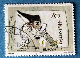 Nr. 1051 Pierrot spielt mit dem Faden GESTEMPELT 2002 