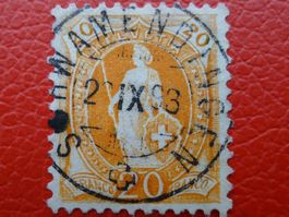 1893: Nr.66C mit Vollstempel SCHWAMMENDINGEN (ZH)