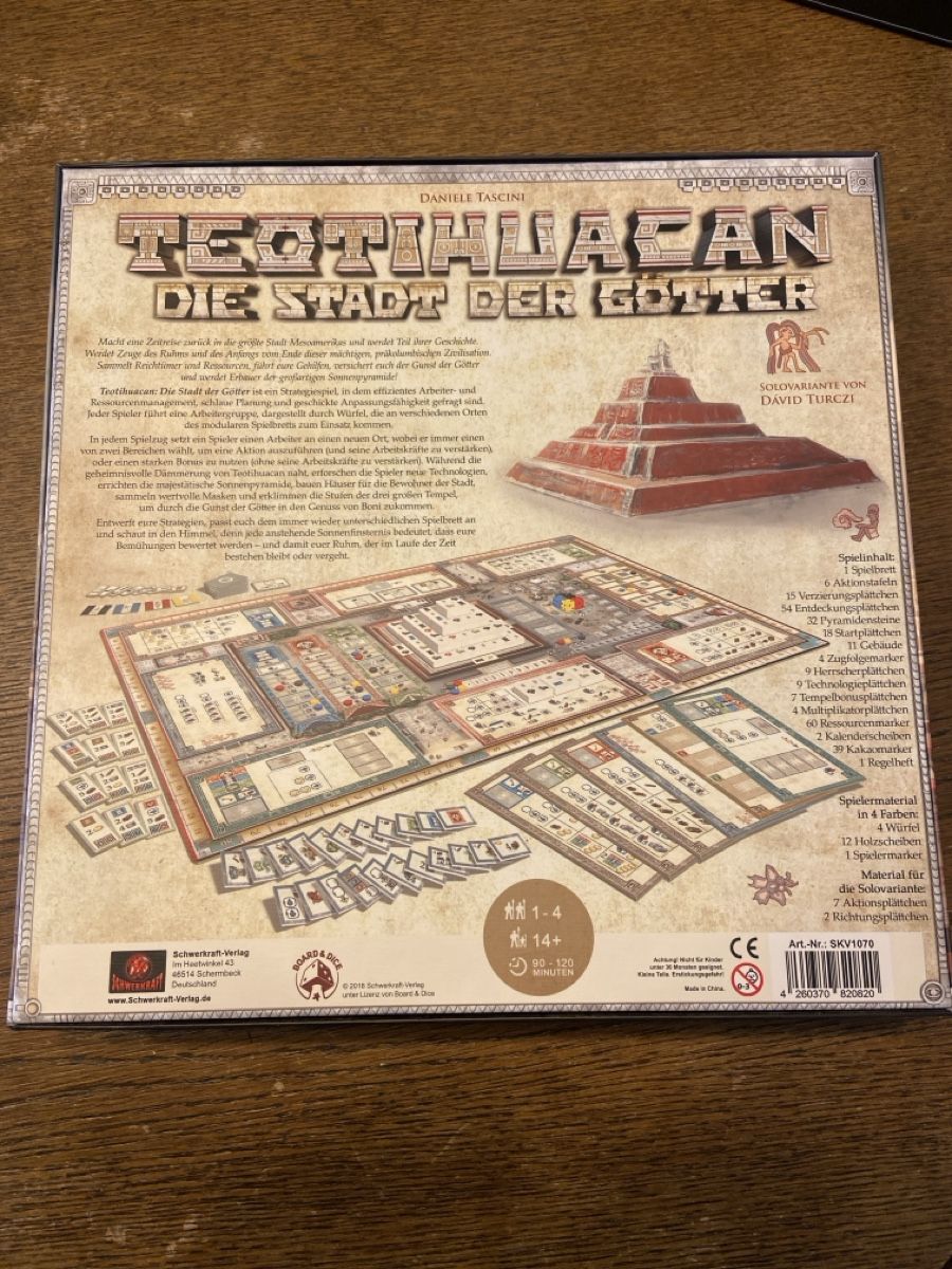Giochi: Teotihuacan – Usato da Seengen venduto da ahbehrens 1