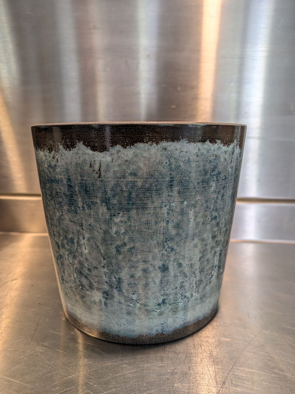 Blumentöpfe: Übertopf Scheurich Keramik Blumentopf ocean glaze, glasiert – Gebraucht aus Ermatingen von trendyquitaeten 1