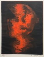 Klaus Däniker. Ohne Titel, 1968. Farbradierung.