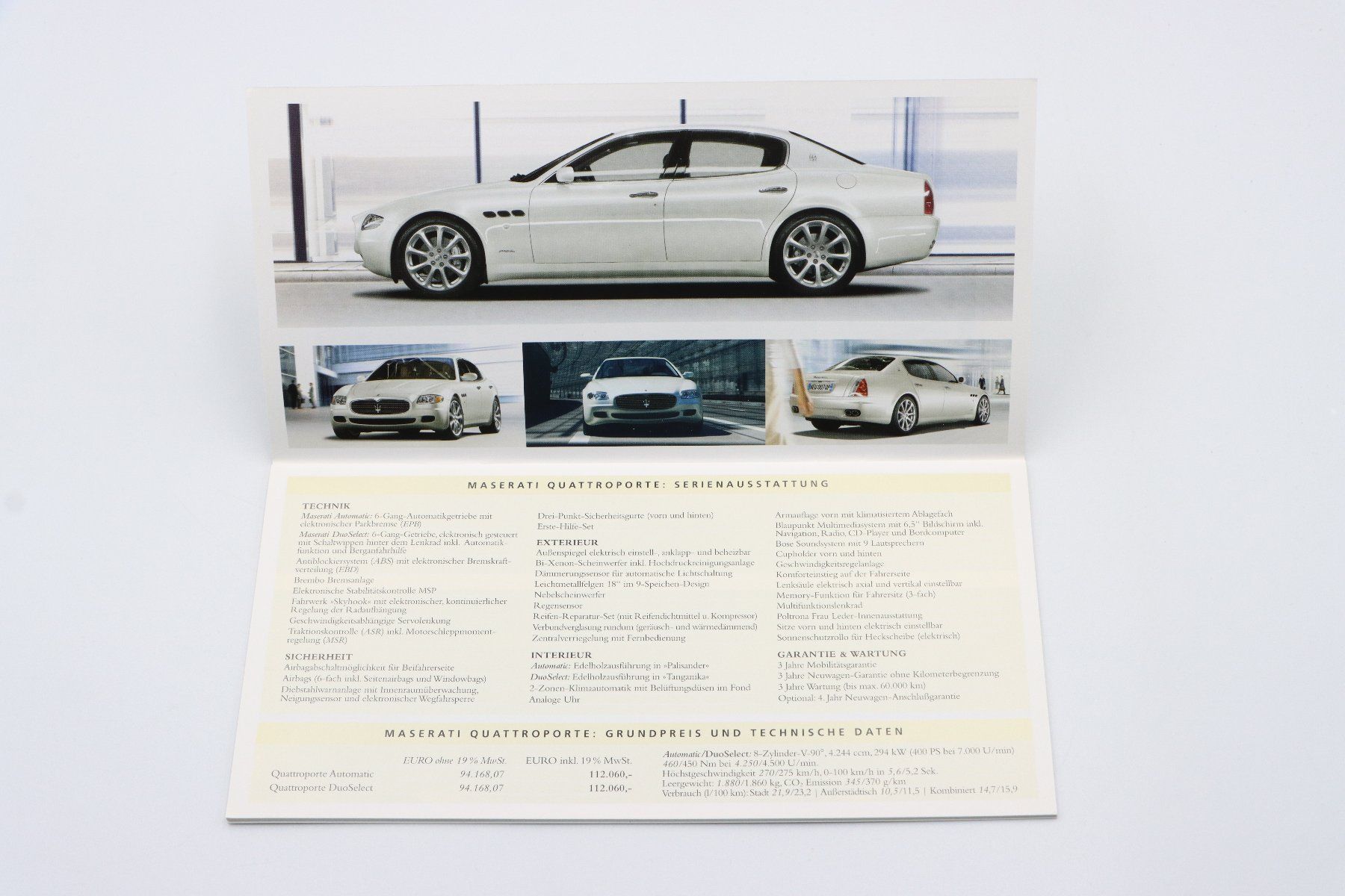 Maserati Dokumente: Maserati Modellinformationen & Preise 2007 Prospekt – Gebraucht aus Bühl b.Aarberg von Collectorpassions 3