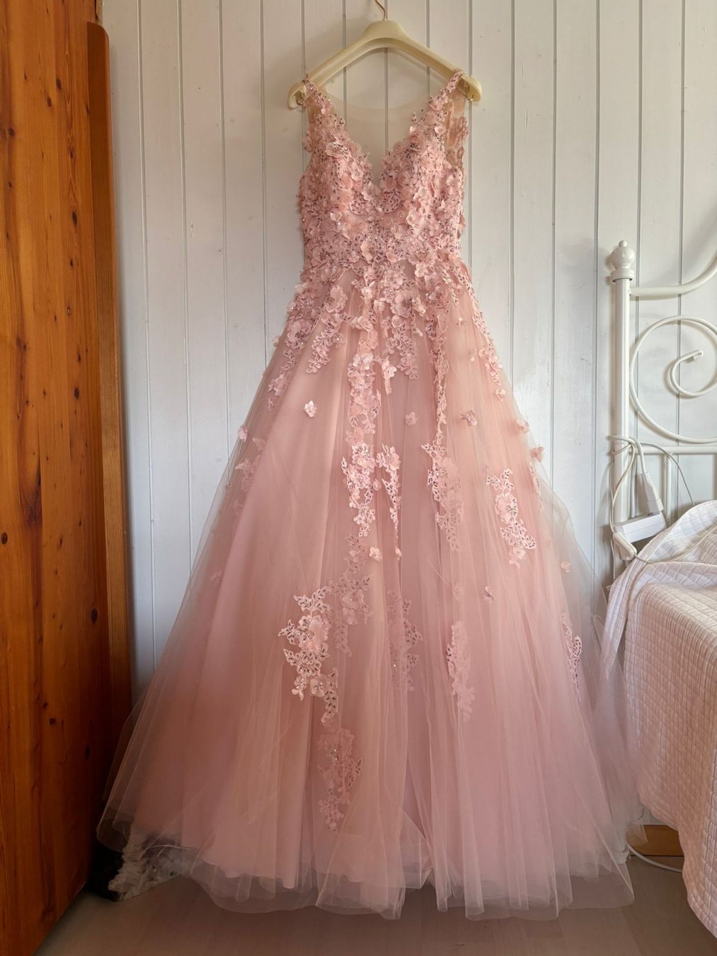 Vestiti: Hochzeitskleid oder Abendkleid, Farbe Blush/Rosa,  gr. 34/36 – Usato da Jonen venduto da Lux.K. 2