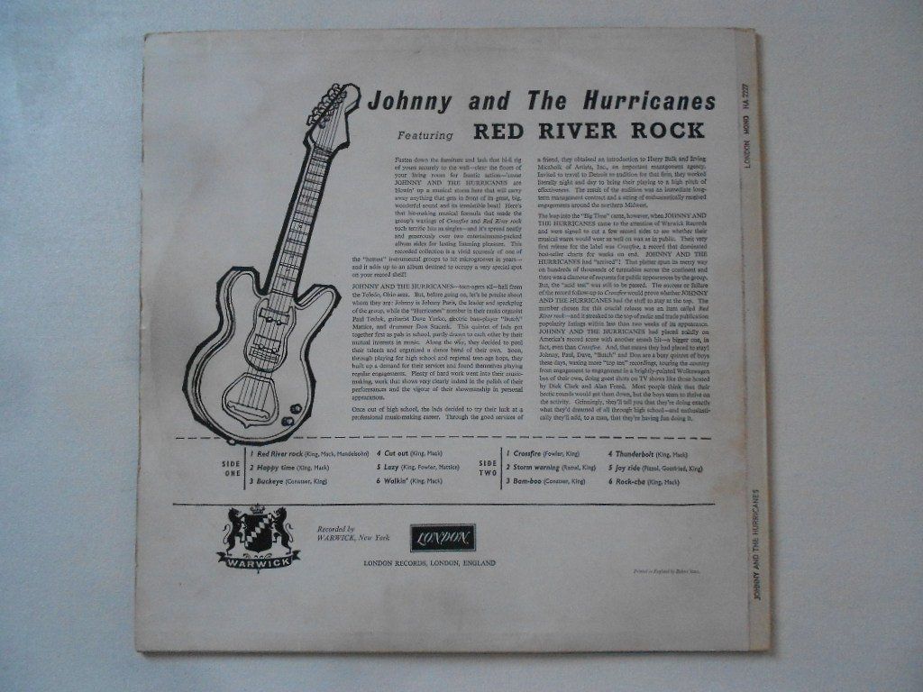 Dischi in vinile: JOHNNY AND THE HURRICANES  -  RED RIVER ROCK – Usato da Bex venduto da Giorgiob 1