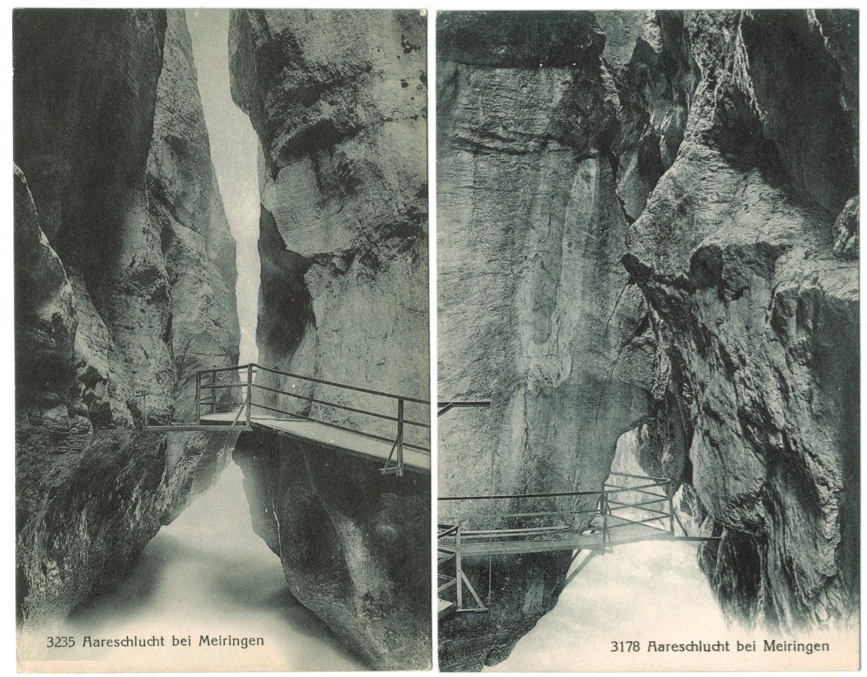 Cartes postales: 2 AK Aareschlucht – D'occasion à Zürich par tol_b7c7