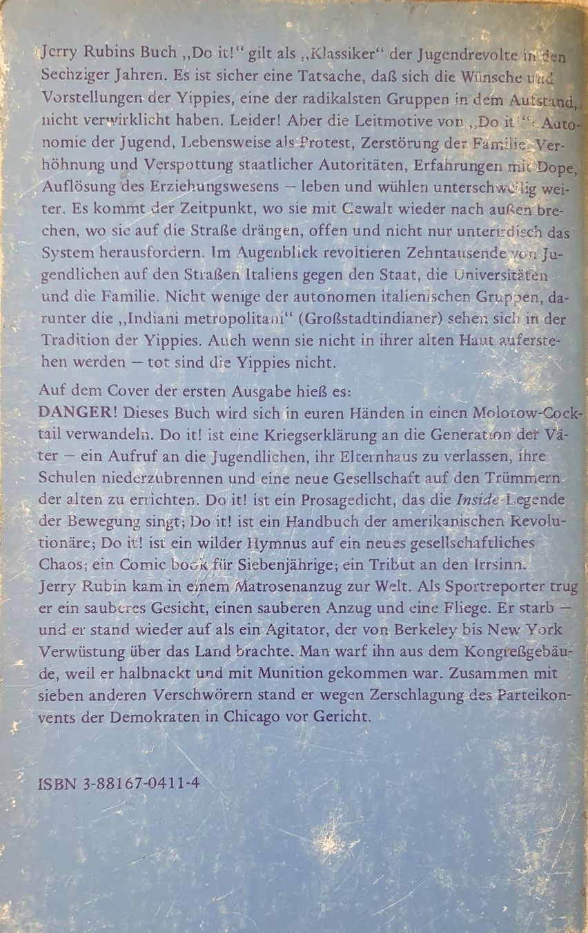 Bücher: Jerry Rubin: Do It! – Gebraucht aus Zürich von Vesco01 1
