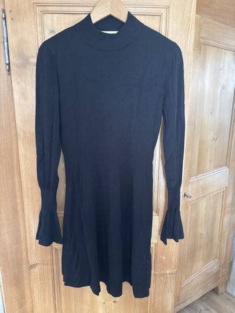 COPENHAGEN Robe tunique noire Firenze S viscose