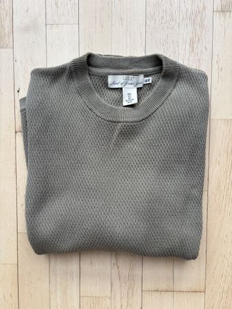 H&M L.O.G.G. Men's Olive Green Top, Size S