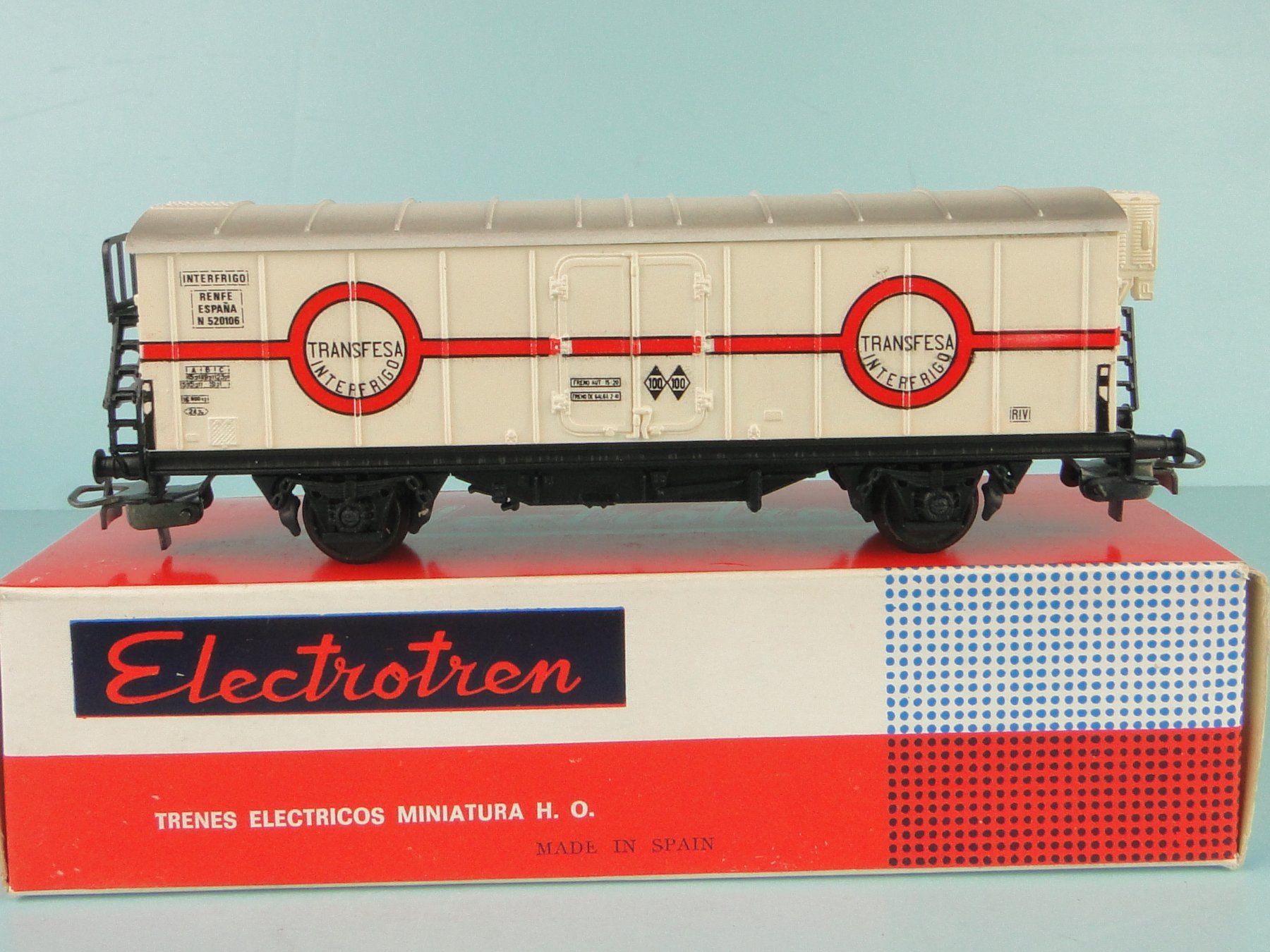 Modellini di ferrovie: Electrotren 1305 H0 Renfe Transfesa Interfrigo – Usato da Bülach venduto da cann11 1