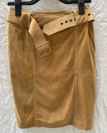 Superbe jupe midi crayon 100%daim SYLVIE SCHIMMEL Paris t.38