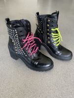Rock Punk Stiefeletten Grösse 38 schwarz mit Nieten