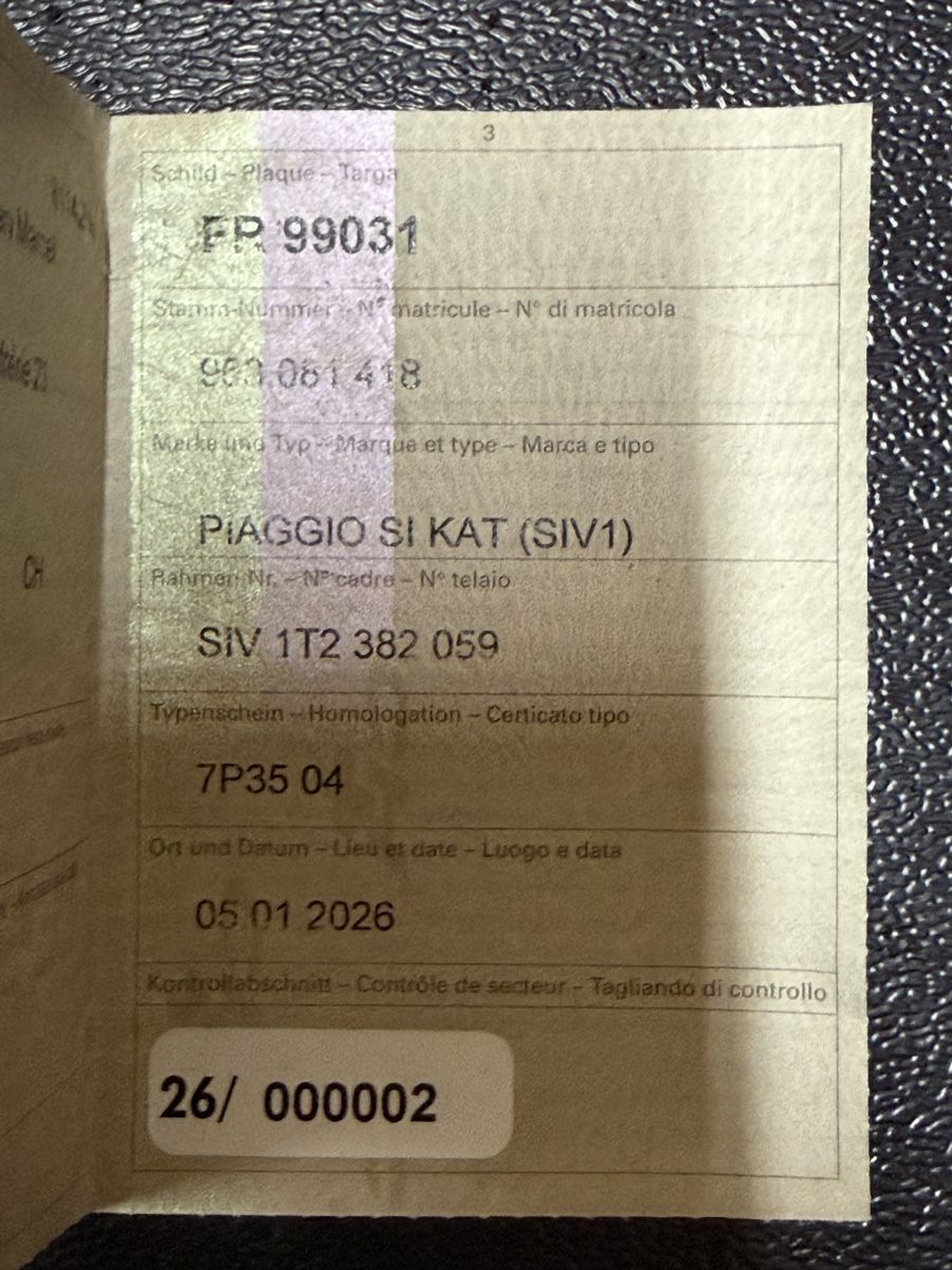 Piaggio Ciclomotori: Piaggio SI - original Lack (grau) - mit Ausweis – Usato da Bützberg venduto da miciokmici 7