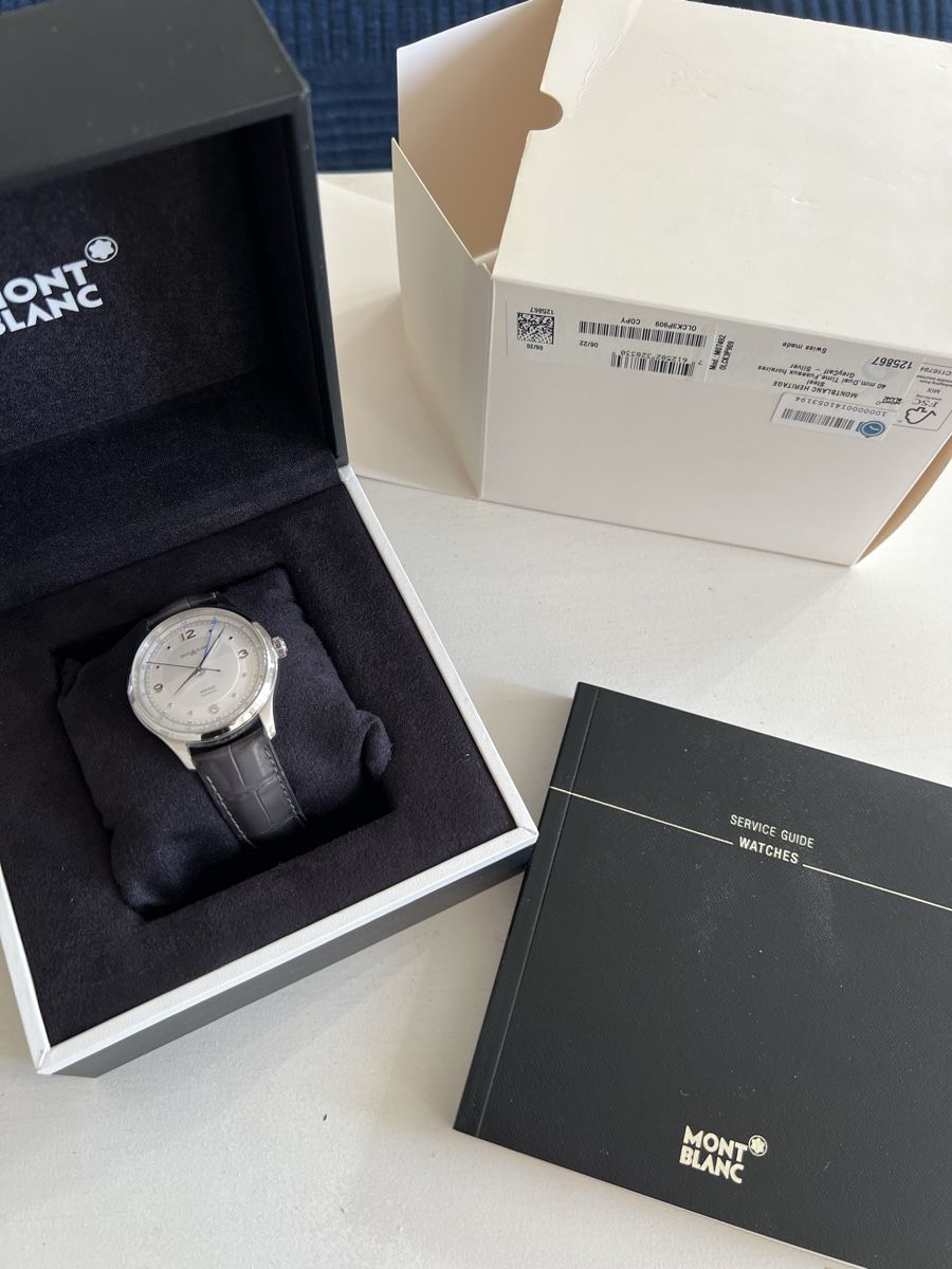 Montblanc Orologi: Montblanc Héritage GMT Automatic FULL SET – Usato da La Chaux-de-Fonds venduto da Houles 1