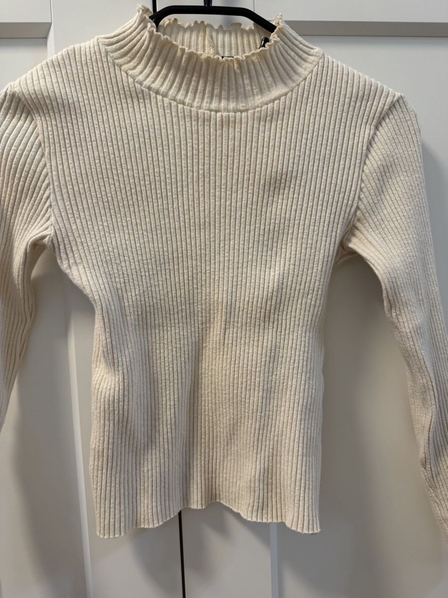 Zara Maglioni & Felpe: Zara Rippstrickpullover, Gr. S, Cremefarben, Winter Look! (5 – Usato da Bassersdorf venduto da Sandy456 2