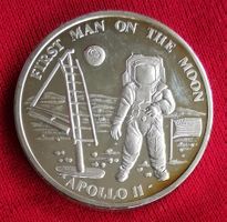 1 Unze Silber 999 Apollo 11 First Man on the Moon 1 OZ Ounce
