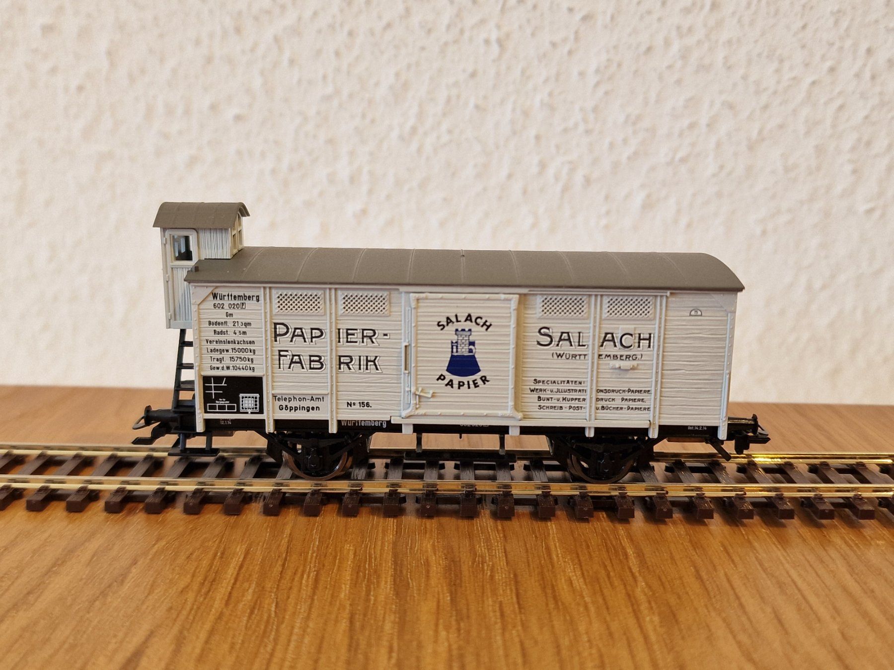 Trix Modellini di ferrovie: Güterwagen Salach Papier H0 – Nuovo (secondo la descrizione) da Matten b. Interlaken venduto da lor_hr9w