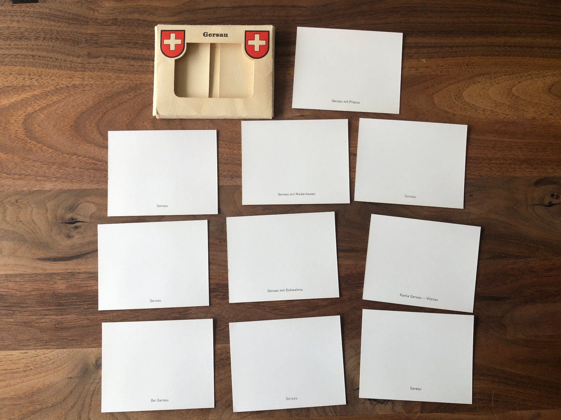 Cartoline postali: Alte Gersau Postkarten Sammlung, 10 Stk., Kleinformat 9x7 cm – Usato da Schötz venduto da Odpa 2