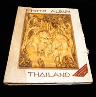 Grosses Fotoalbum mit Elefanten-Relief