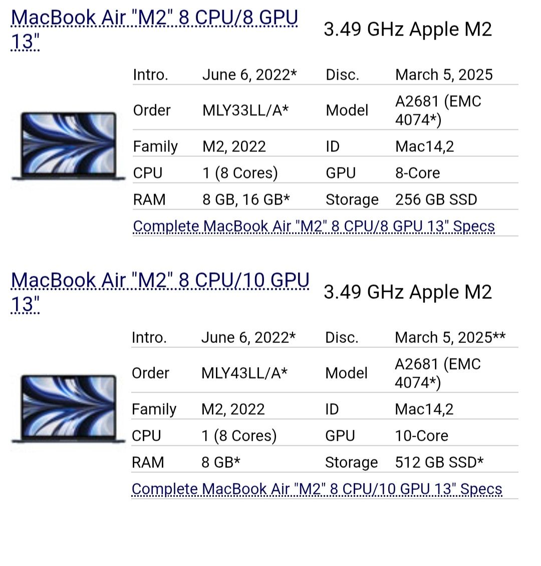 Apple Notebook: MacBook Air 13" (M2, 2022) – Difettoso da Adliswil venduto da Busys 2