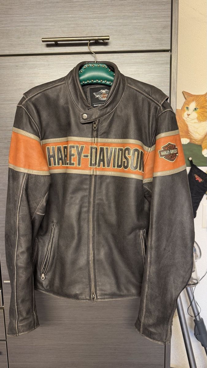 Harley-Davidson Giacche: Original Harley-Davidson Motorradjacke Cowhide Biker – Usato da Bauma venduto da Urklang