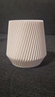 Robuste 3D-Druck Vase / Übertopf aus PETG in Weiß (9 cm) – M