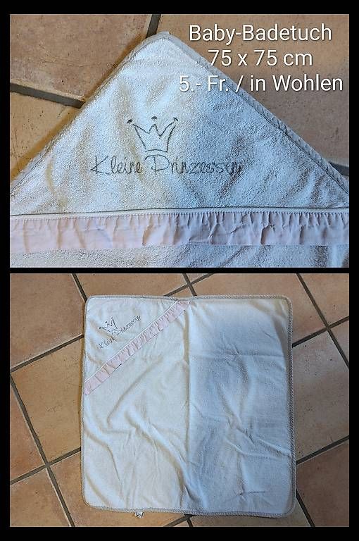 Teli da bagno: Baby-Badetuch 75 x 75 cm – Usato da Wohlen AG venduto da Miel12