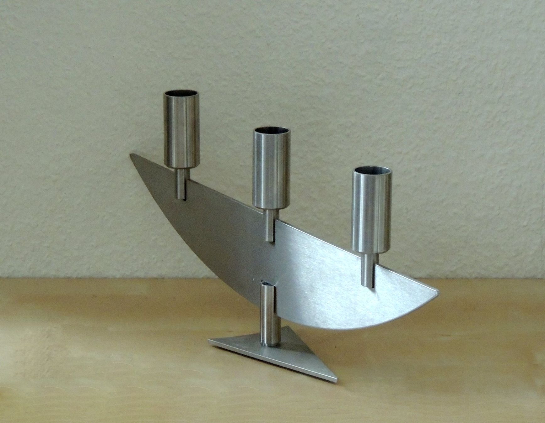 Kerzenständer: Chandelier design en acier, Collection Hutter, Suisse – Gebraucht aus La Chaux-de-Fonds von Helene2300 4