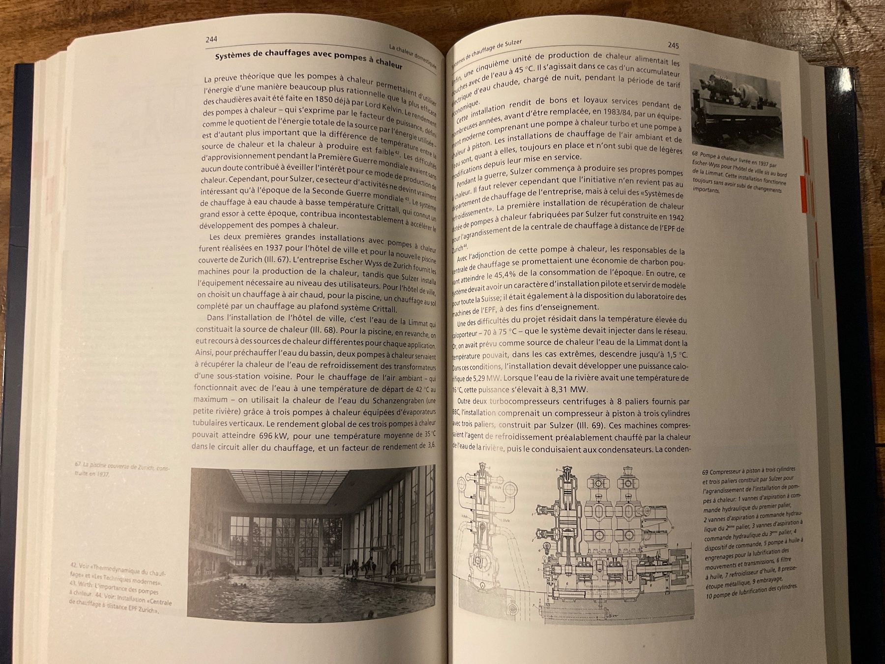 Libri: "De la chaleur" Sulzer 150 ans de technique de chauf. – Usato da Avenches venduto da Tinkey 4