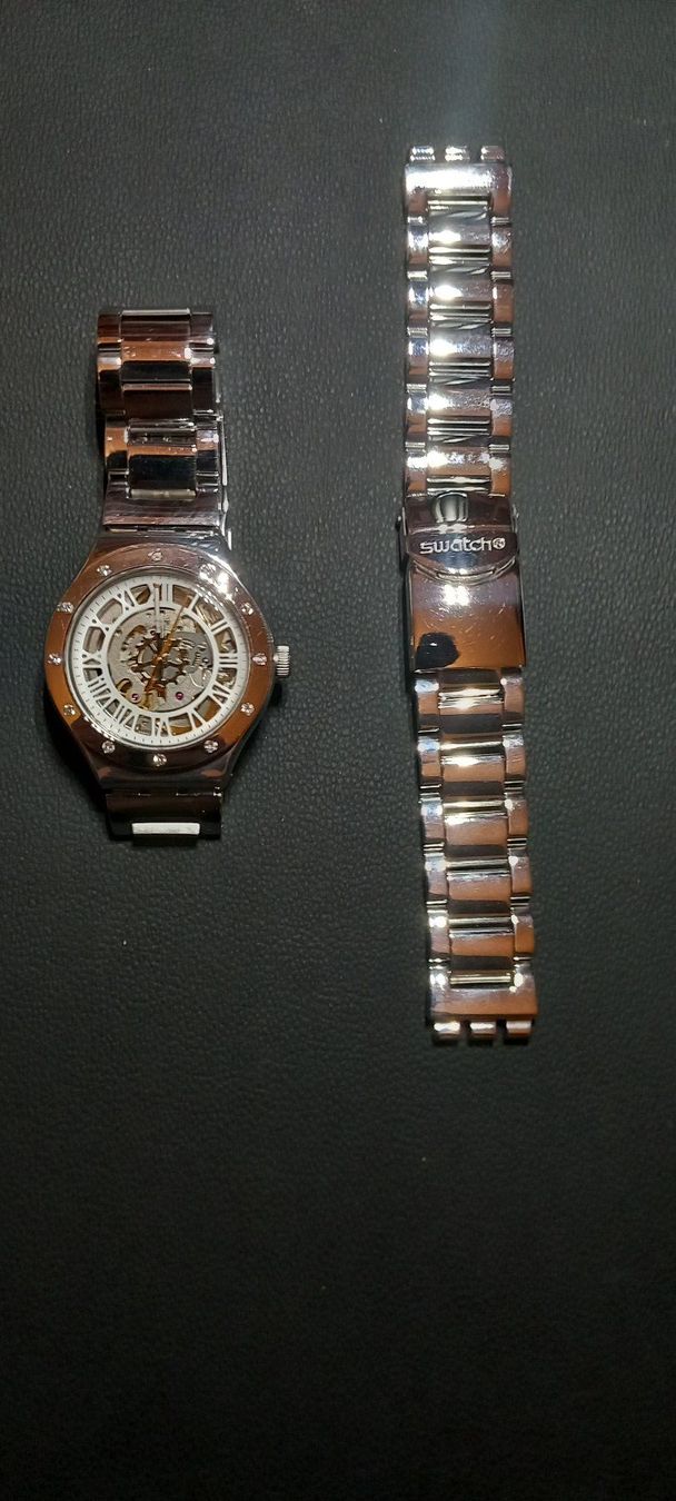 Swatch Orologi: Swatch Rosetta Bianca neuve + bracelet de rechange – Nuovo (secondo la descrizione) da La Chaux-de-Fonds venduto da Swiss_LP_Records 1