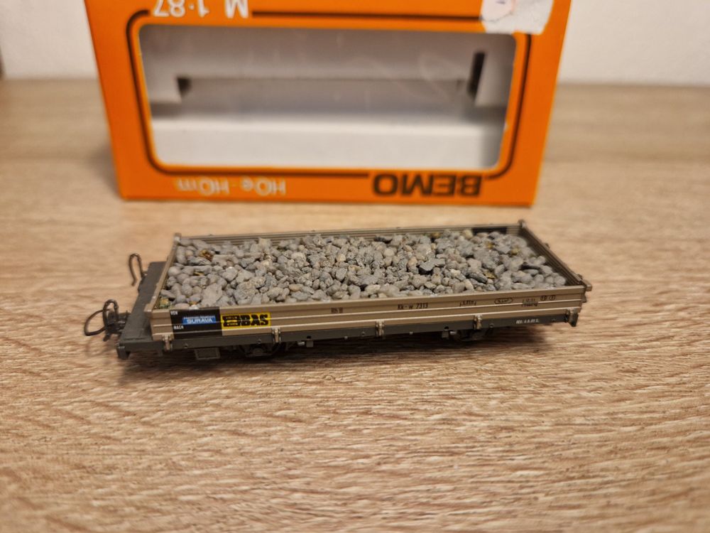 Bemo Modelleisenbahnen: Bemo 2267 Niederbordwagen RhB H0m – Gebraucht aus St-Aubin-Sauges von tantome 1