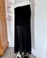 NEU 💜 Gr 38 S/M Chiffon Jupe Rock schwarz
