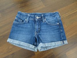 kurze Hose Sommer Mädchenhose Jeans Shorts Grösse 128 H&M