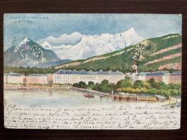 F. KILLINGER BERGGESICHTER Genève et le Montblanc Mont Blanc