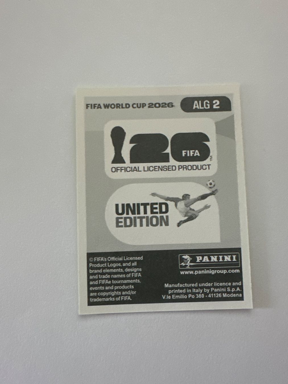 Panini Sammelbilder & Trading cards: Panini FIFA WM 2026 Sticker - ALG 2 – Gebraucht aus Sulz AG von DealWerk 1