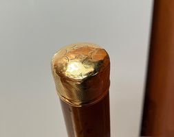 Rarität Pariser Spazierstock Flanierstock, 750 Gold ca 1825