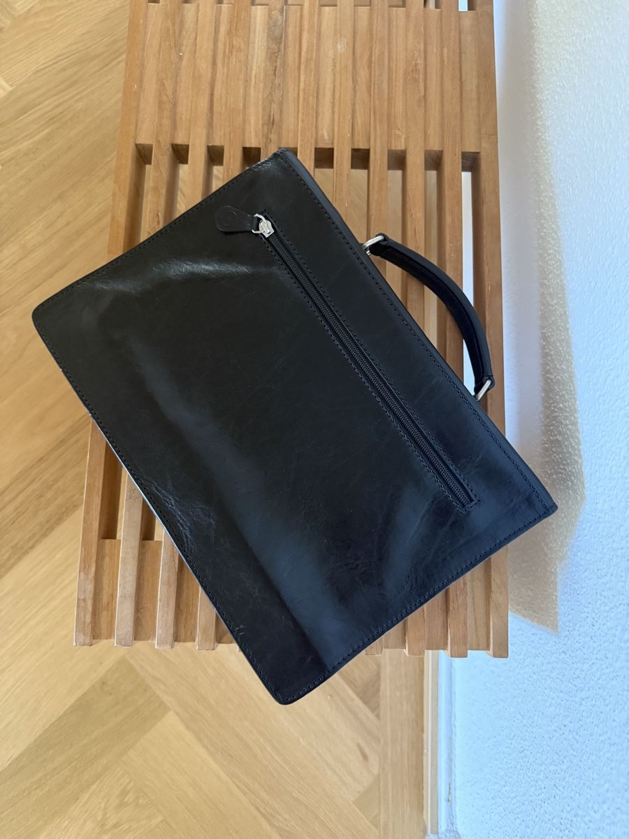 Valigie & Borse: Portfolio black leather briefcase – Usato da Zürich venduto da Hannahli 1