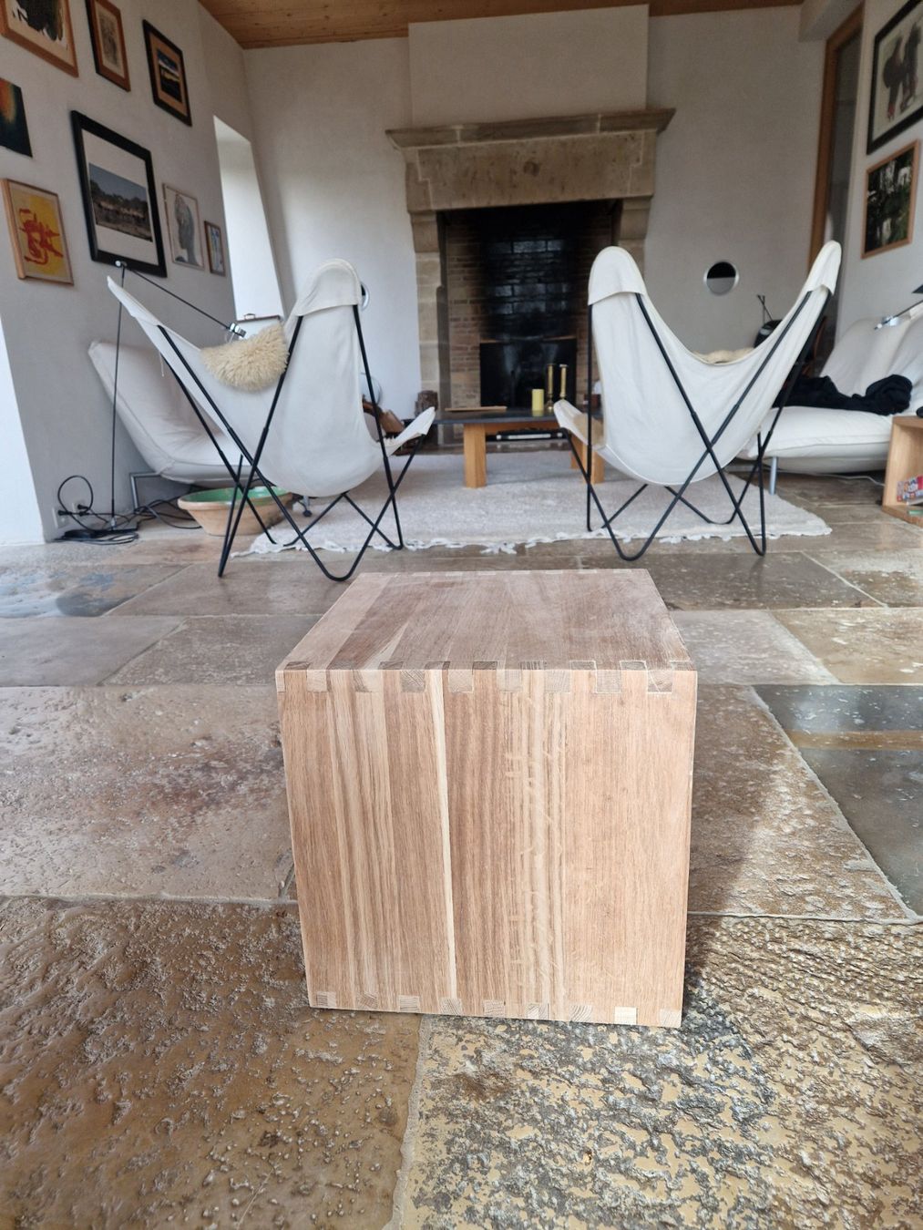 Tavoli: Meuble cube en bois chêne massif table basse salon – Nuovo (secondo la descrizione) da Corcelles-Le-Jorat venduto da Legoduplo01 4