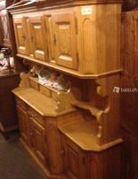 Barock Buffet Eiche mit Intarsien mit Alpenblumen