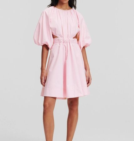 KARL LAGERFELD A-Linie Puff Sleeve Kleid Gr. 32 (19808)