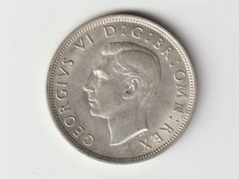 1943 HALF CROWN GEORGE vi Grossbritannien Silber Münze EF