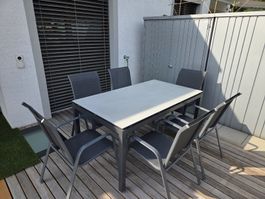Gartentisch mit 6 Stühlen