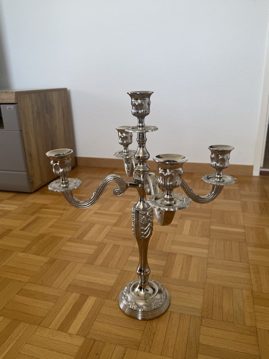 Portacandele: Silber Kerzenständer Deko - Abholung Winterthur – Nuovo e nell'imballaggio originale da Wetzikon ZH venduto da id.erd