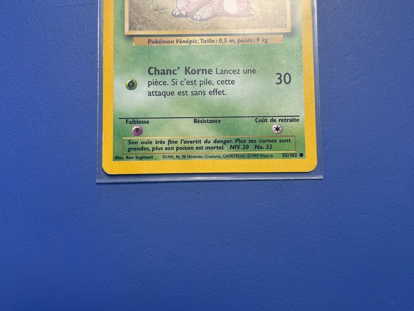 Pokémon Carte collezionabili: 1999 Nidoran 55/102 Set de base FR – Usato da Schlieren venduto da happymerchant64 3