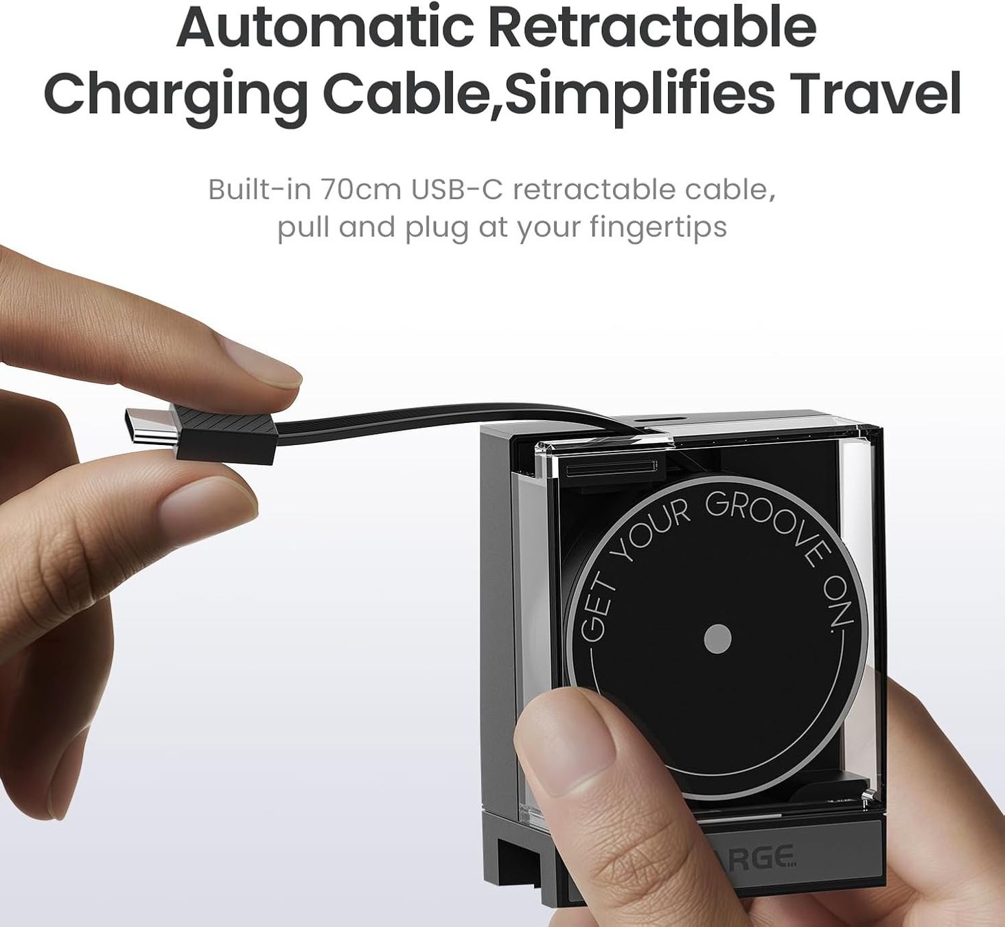 Caricabatterie: SHARGE 65W USB-C Ladegerät Retractable, schwarz – Usato da Grosshöchstetten venduto da Professio7 2