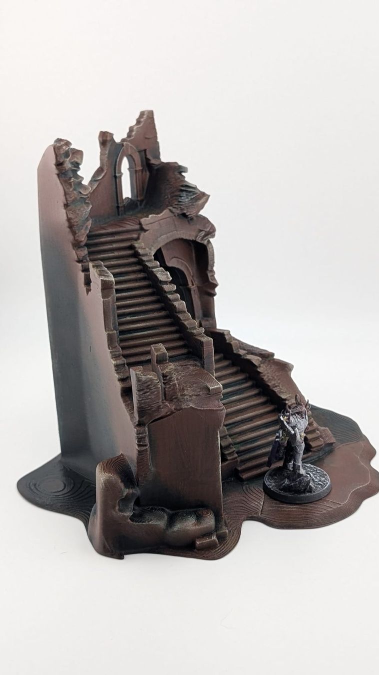 Statuette: Antiche Rovine con Scale | Ancient Wargaming Terrain – Nuovo (secondo la descrizione) da Roveredo GR venduto da 3D_ZAGA 3