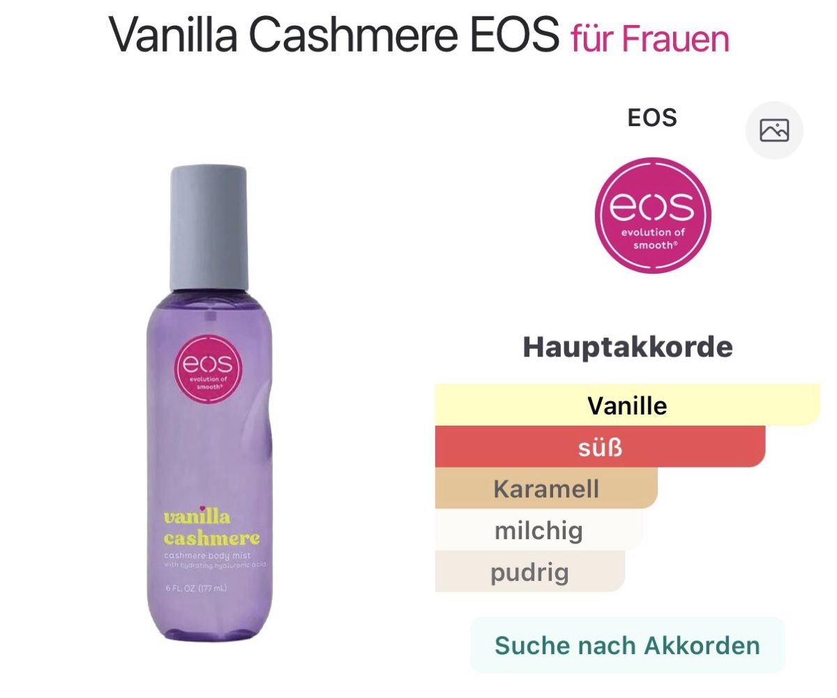 Idratazione: 50ml EOS - Vanilla Cashmere Abfüllung – Nuovo (secondo la descrizione) da Riehen venduto da IMMest.1994 2