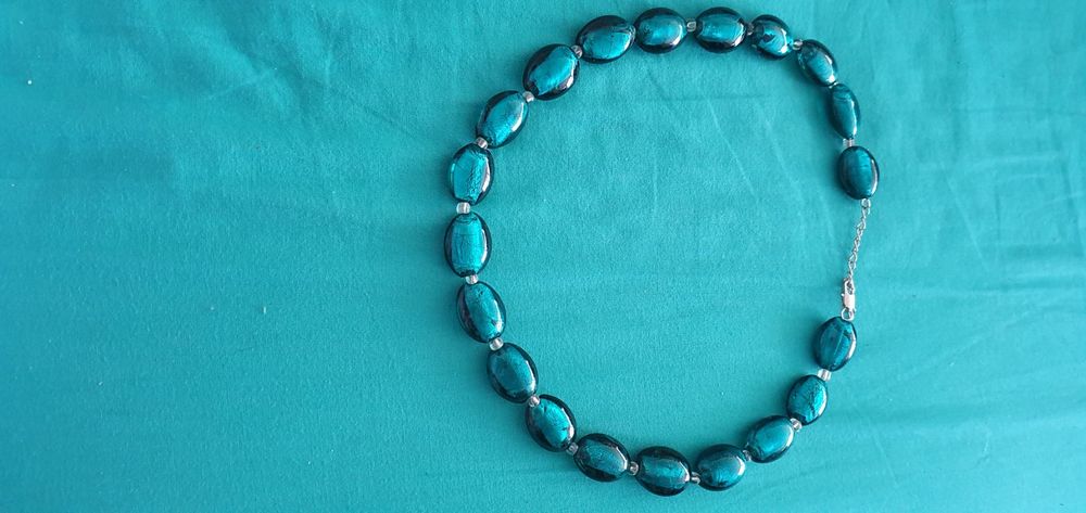 Collier Vintage En Verre De Murano Deux Rangs - Bijou Ancien Et Coloré