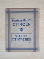 Citroen Traction Avant Betriebsanleitung F 2-46 - V073