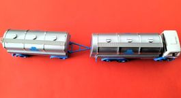 Herpa,1:87, Mercedes-Benz NG, Milch-Tank-Hängerzug "Meggle"